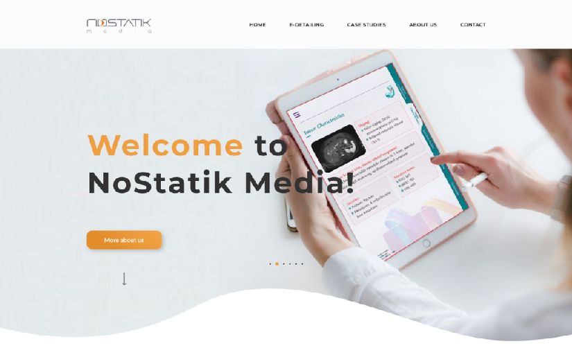 NoStatik Media website development screenshot 1